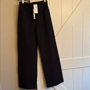 Black Wide-Leg Trousers